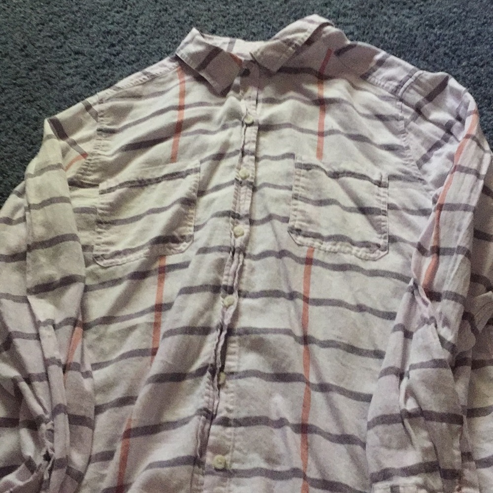 white button down shirt